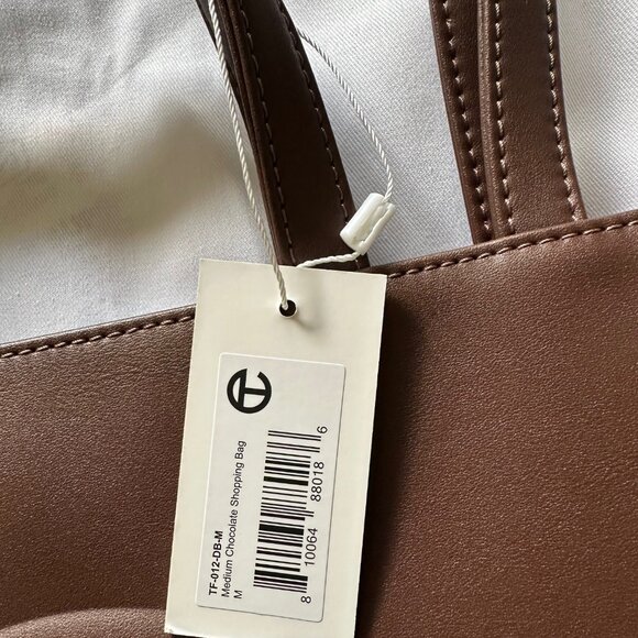 Telfar Chocolate Shopper Medium - Brand New With Tags - Picture 5 of 6
